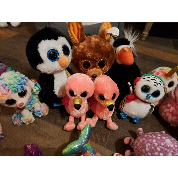Stuffed animal, stuffie, TY Beanie Boos - KIPPER Brown Kangaroo 21 TOTAL - Picture 2 of 10